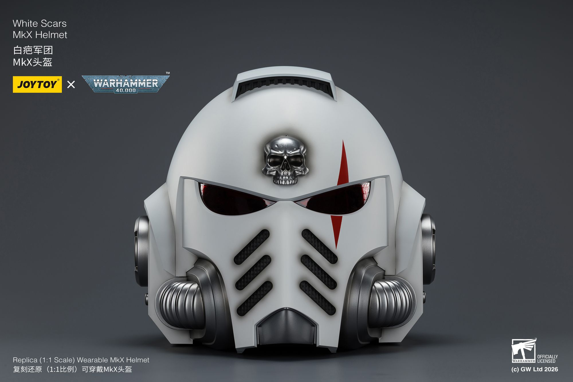 JOYTOY - White Scars MkX Helmet and Display