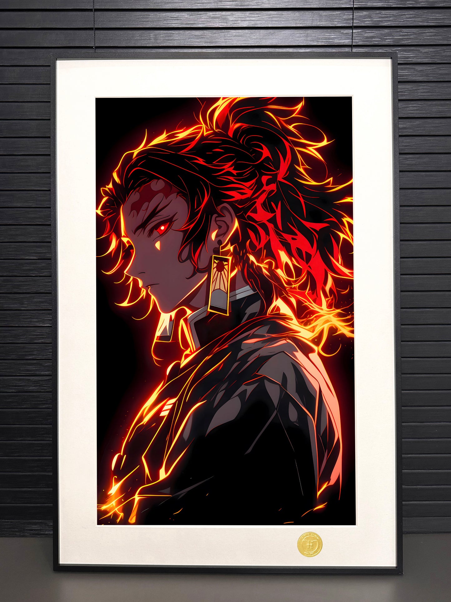 H-TWO Studio - Yoriichi Tsugikuni Poster Frame