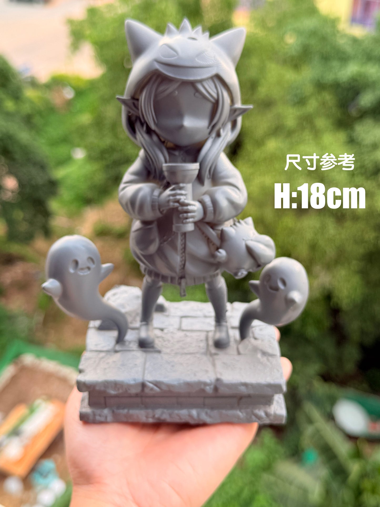 Long Miao Studio X RX Studio - Frieren Wearing Gengar Hoodie [2 Variants]