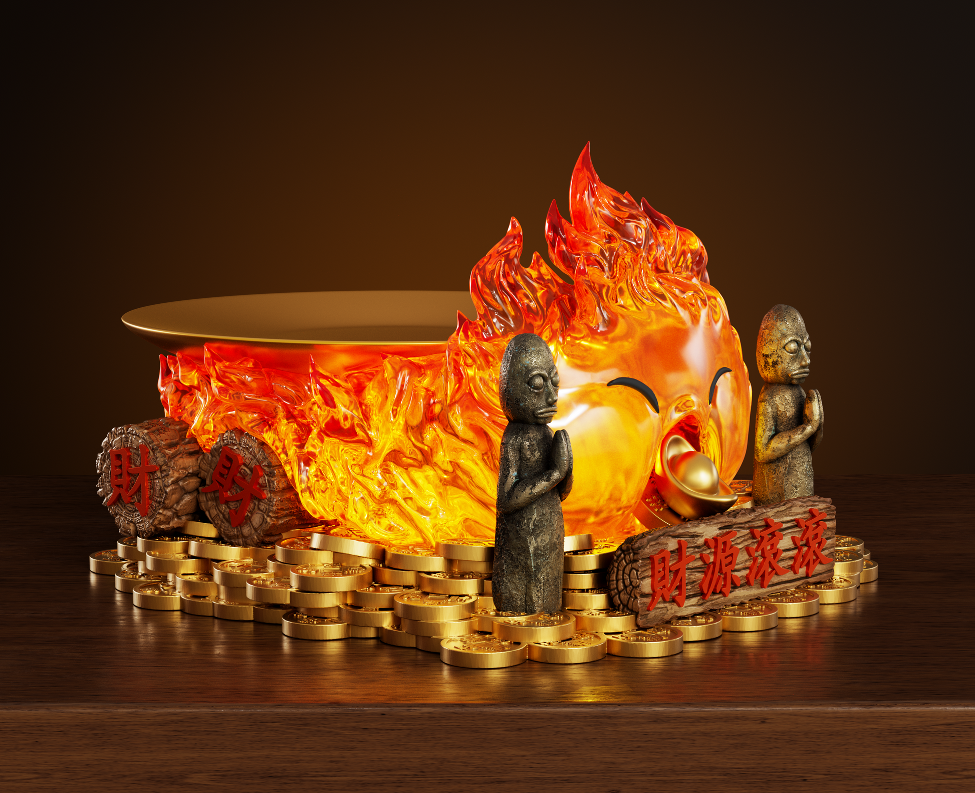 WAWA Studio - Lucky Calcifer Tray [2 Variants]