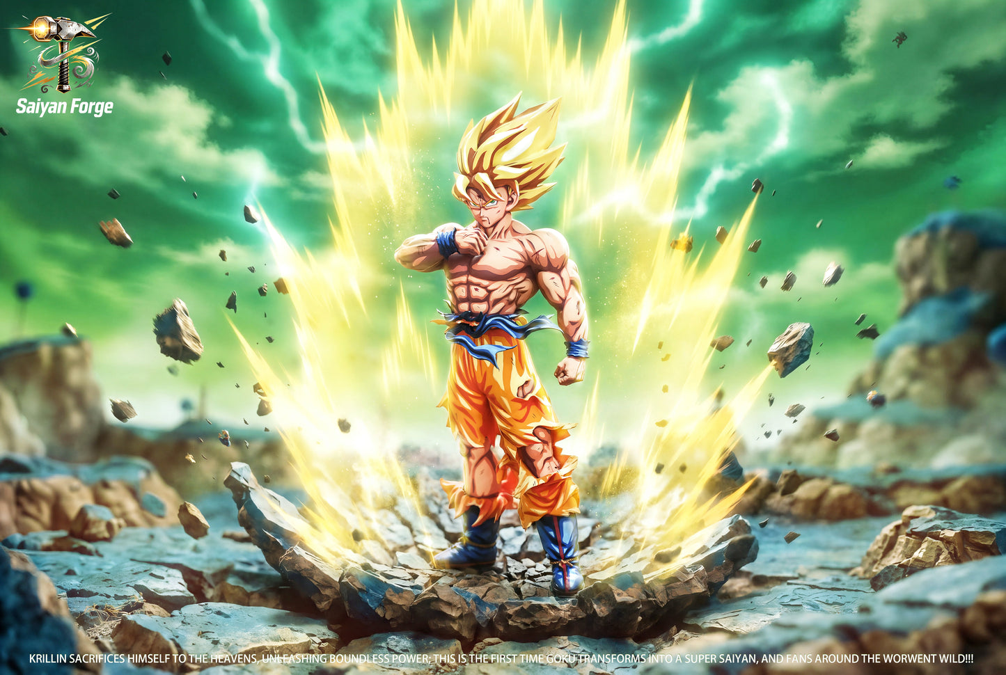 Saniyah Forge Studio - Super Saiyan Son Goku Battle Damaged Repaint