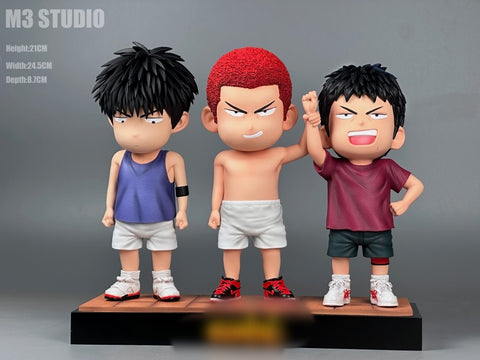 M3 Studio - Sakuragi Hanamichi, Hisashi Mitsui & Kaede Rukawa Chibi Ver.