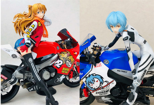 Long Jing Shi Studio - Motorcycle Asuka Langley Soryu/ Motorcycle Rei Ayanami