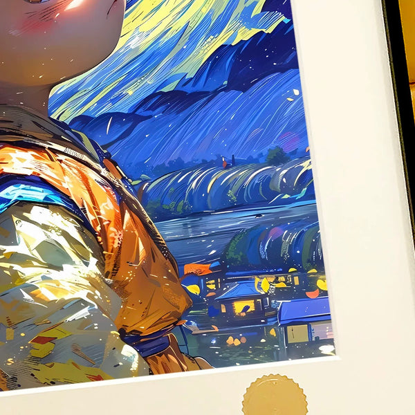 Xing Kong Studio - Starry Sky Son Goku Poster Frame
