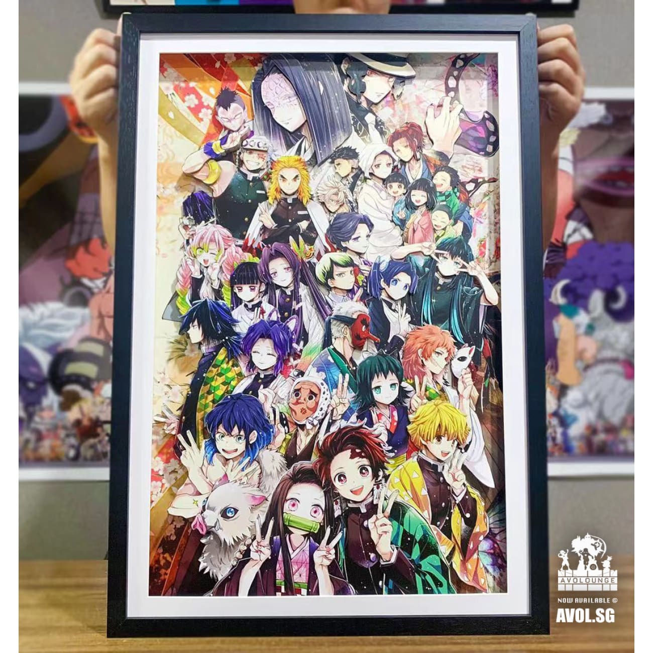 3D Art Frame - Demon slayer Poster frame
