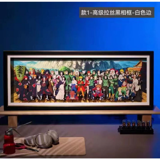 3d Naruto Family Poster Frame [7 Colour Selections]