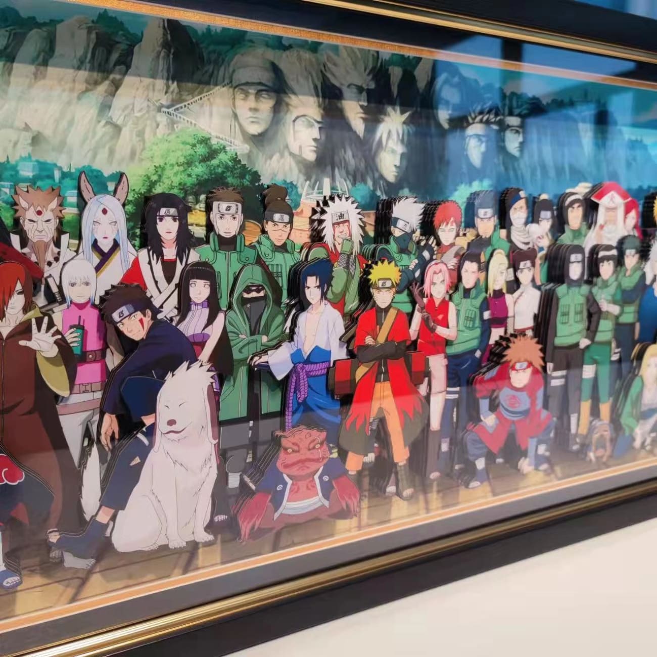 3d Naruto Family Poster Frame [7 Colour Selections]