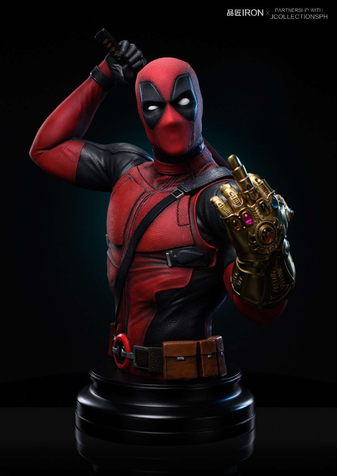 Pin Jiang Iron Studio - Deadpool Bust [MQ060][2 Variants]