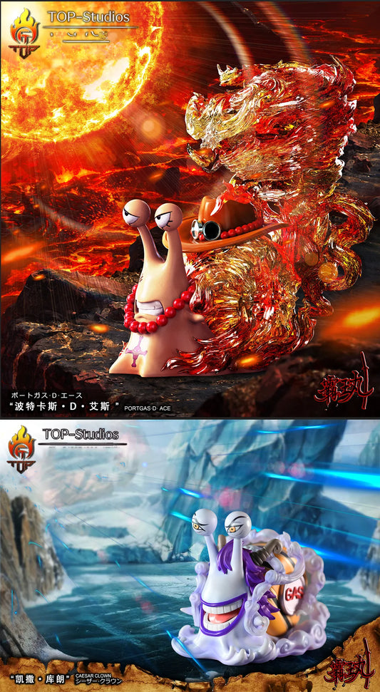 Top Studio - Den Den Mushi of Fire Emperor Portgas D. Ace / Caesar Clown