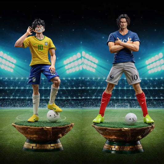 712N Studio - Portgas D. Ace Cosplay Kylian Mbappe/ Monkey D. Luffy Cosplay Neymar