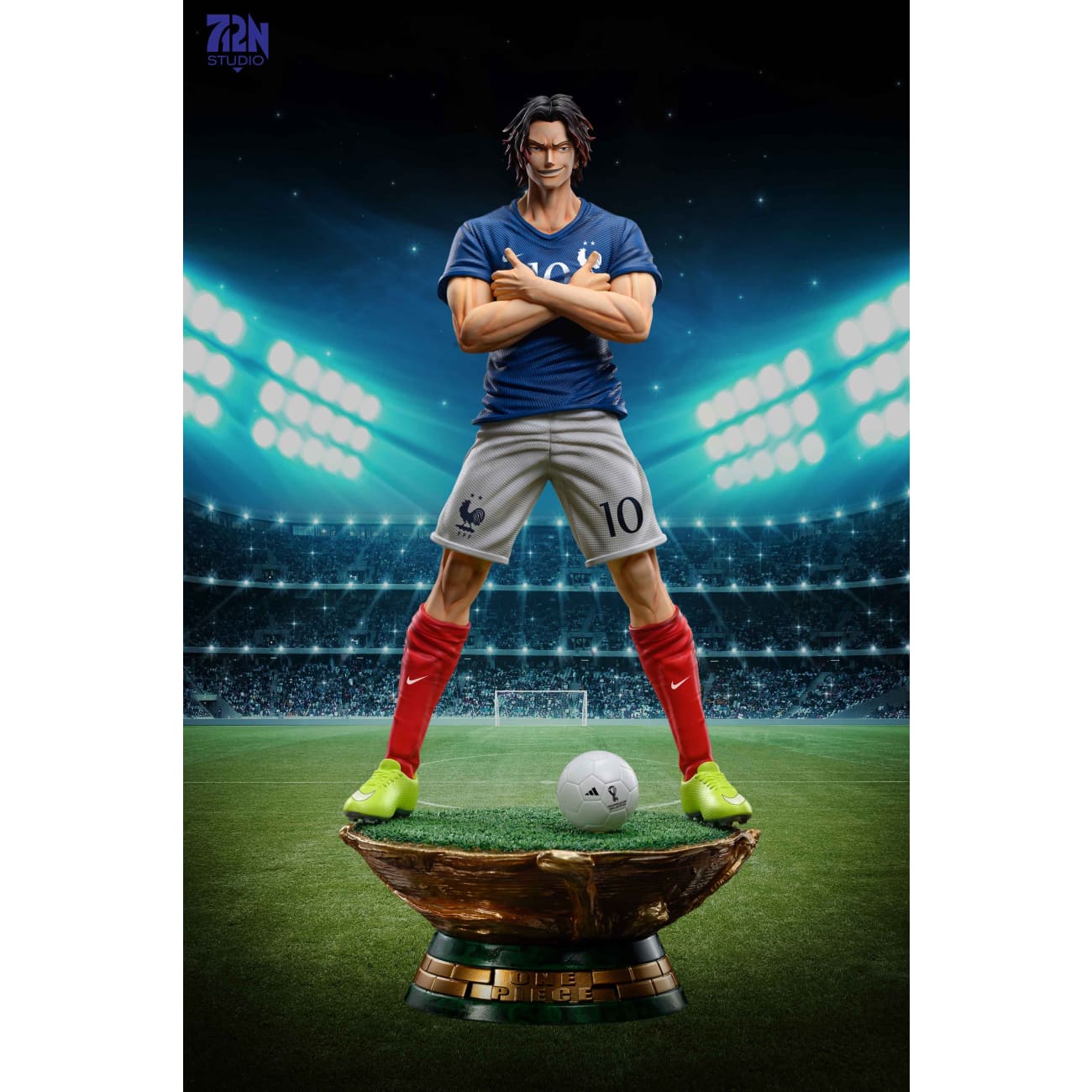 712N Studio - Portgas D. Ace Cosplay Kylian Mbappe/ Monkey D. Luffy Cosplay Neymar