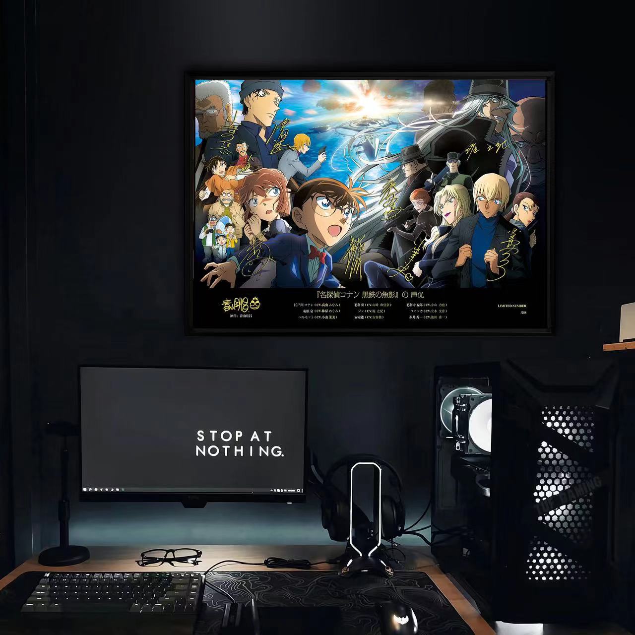 Billion Birds Studio - Detective Conan: Black Iron Submarine Poster Frame