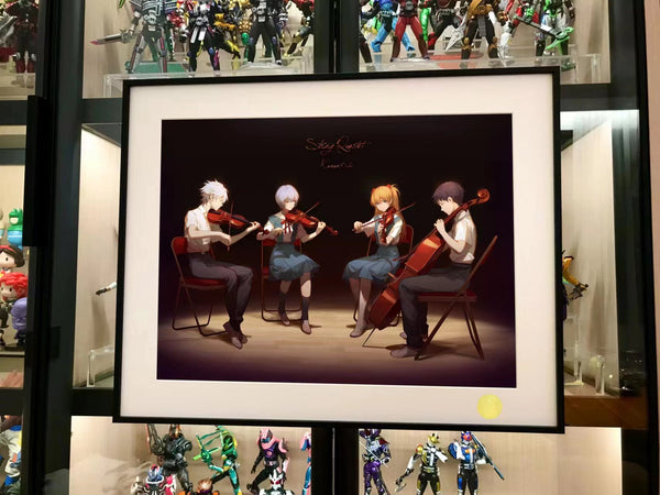 Xing Kong Studio - Neon Genesis Evangelion String Quartet Poster Frame