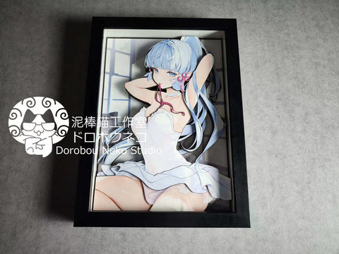 Dorobou Neko Studio - Kamisato Ayaka 3D Cast Off Poster Frame [DSRL-012]