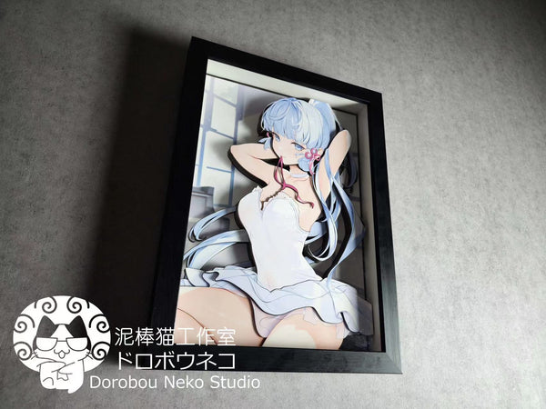 Dorobou Neko Studio - Kamisato Ayaka 3D Cast Off Poster Frame [DSRL-012]