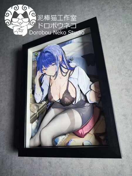 Dorobou Neko Studio - Raiden Shogun OL Ver. 3D Cast Off Poster Frame [DSRL-014]
