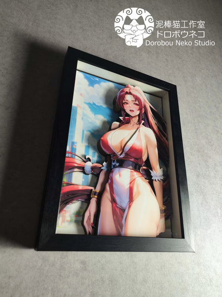 Dorobou Neko Studio - Mai Shiranui 3D Cast Off Poster Frame [DSMG-011]
