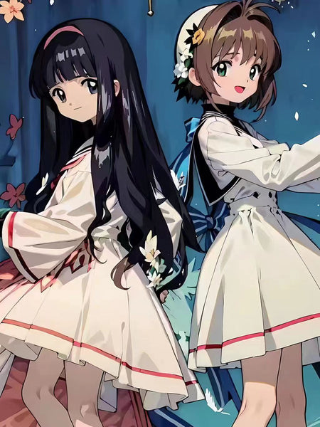 Xing Kong Studio - Sakura Kinomoto & Tomoyo Daidouji Poster Frame