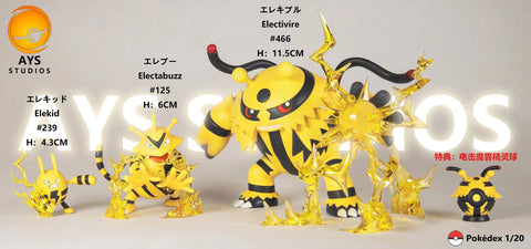 AYS Studio - Evolution Group Elekid (Elekid, Electabuzz  & Electivire) [2 Variants]