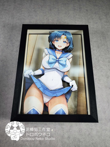Dorobou Neko Studio - Mizuno Ami Sailor Mercury 3D Cast Off Poster Frame [DSMG-024]