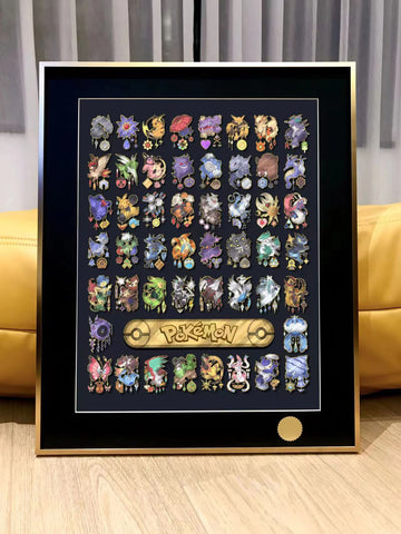 Xing Kong Studio - Pokemon Badges Poster Frame