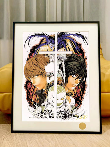 Xing Kong Studio - L, Light Yagami & Ryuk Poster Frame