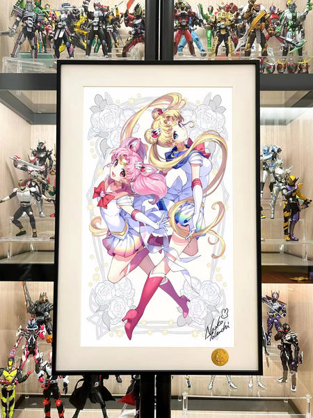 Xing Kong Studio - Usagi Tsukino & Chibiusa Poster Frame