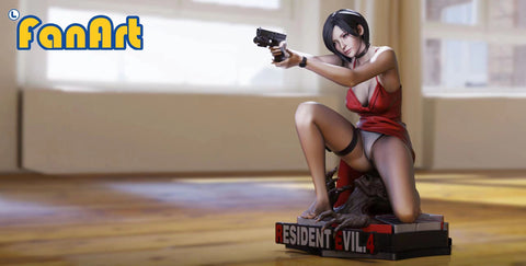MKE Studios Resident Evil 1/4 Scale Cheongsam Ada Wong Resin Model In Stock  Hot