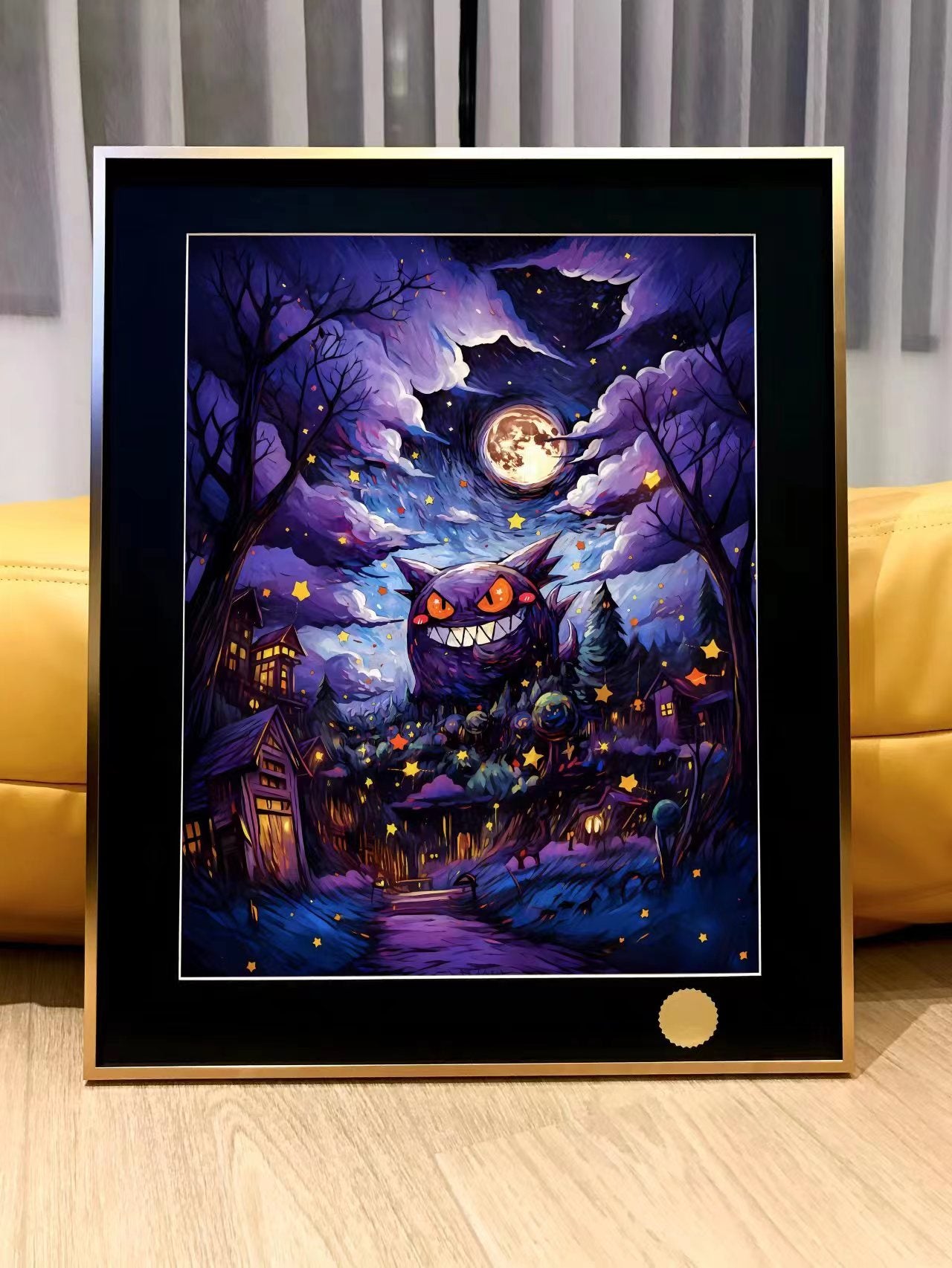 Xing Kong Studio - Halloween Festival Gengar Poster Frame