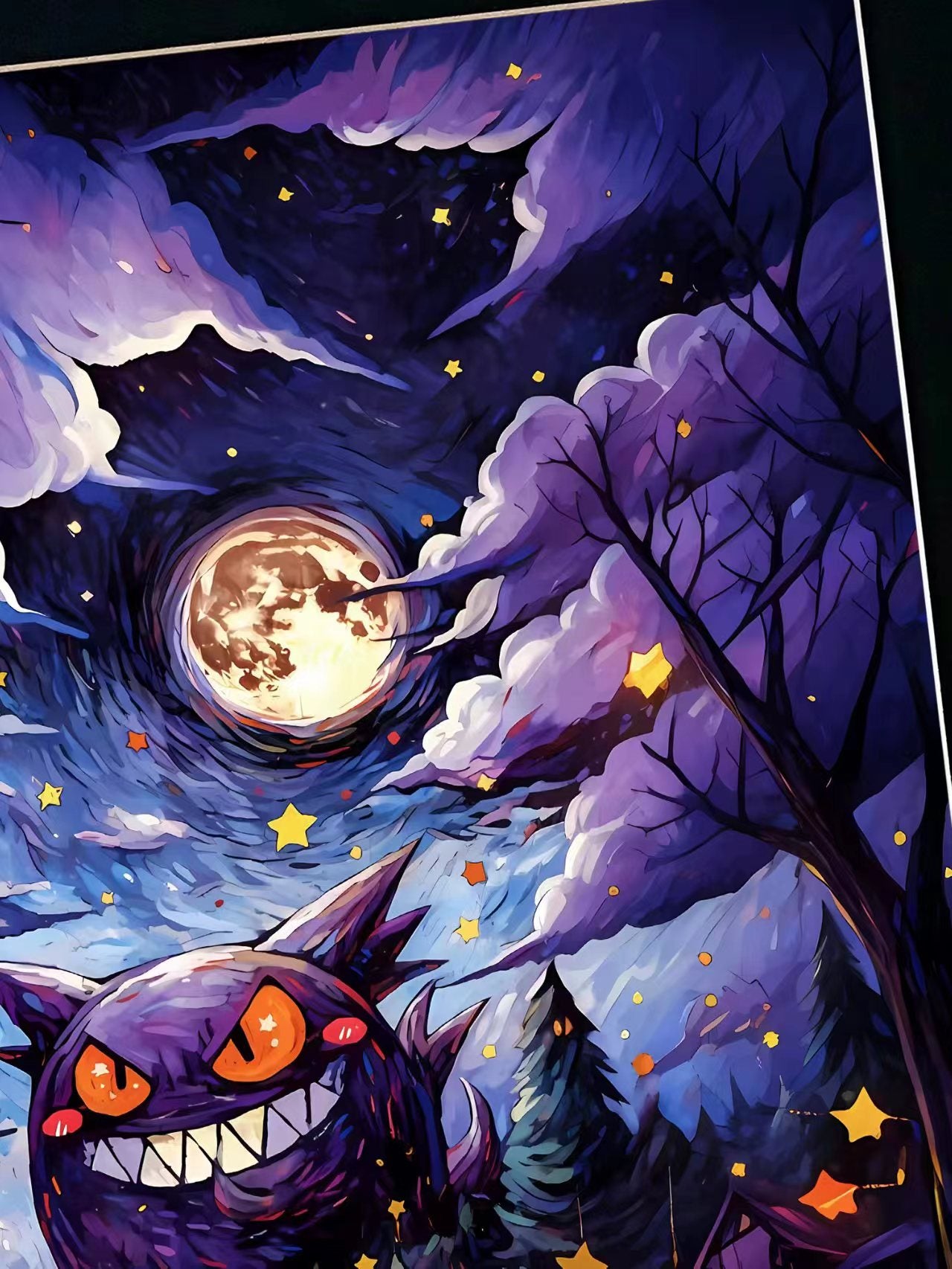 Xing Kong Studio - Halloween Festival Gengar Poster Frame