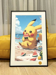 Xing Kong Studio - Summer Pikachu Poster Frame