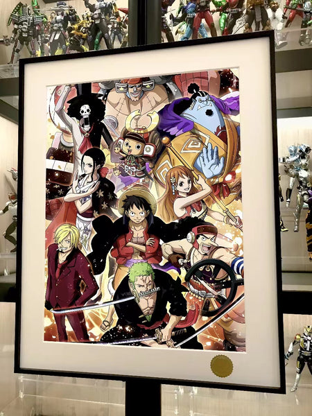 Xing Kong Studio - Characters of Straw Hat Pirates Poster Frame