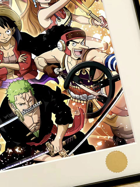 Xing Kong Studio - Characters of Straw Hat Pirates Poster Frame