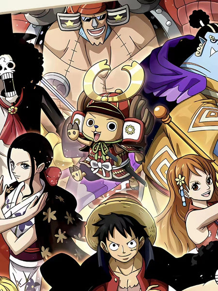 Xing Kong Studio - Characters of Straw Hat Pirates Poster Frame