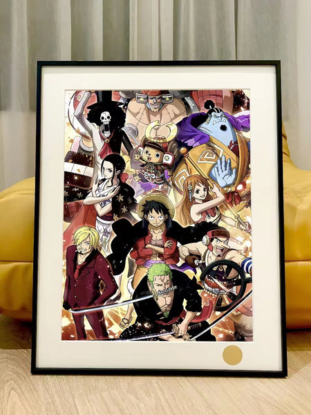 Xing Kong Studio - Characters of Straw Hat Pirates Poster Frame