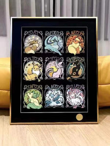 Xing Kong Studio - Eeveelution Poster Frame