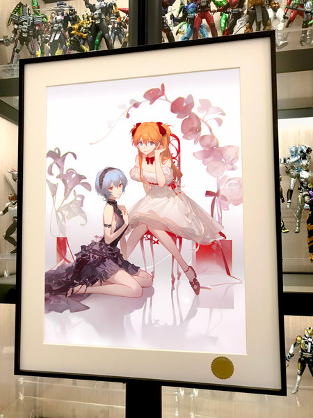 Xing Kong Studio - Rei Ayanami & Asuka Langley Soryu Poster Frame