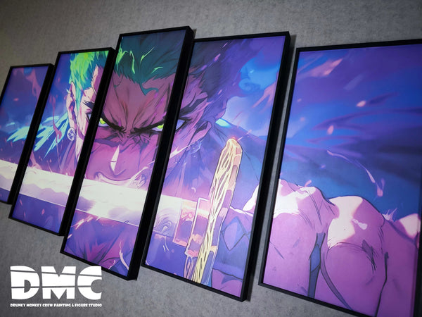 Drunky Monkey Crew Studio - Roronoa Zoro 5 Joint Combination Poster Frame [DMSP-001]