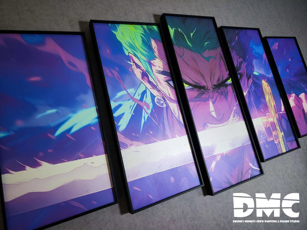 Drunky Monkey Crew Studio - Roronoa Zoro 5 Joint Combination Poster Frame [DMSP-001]