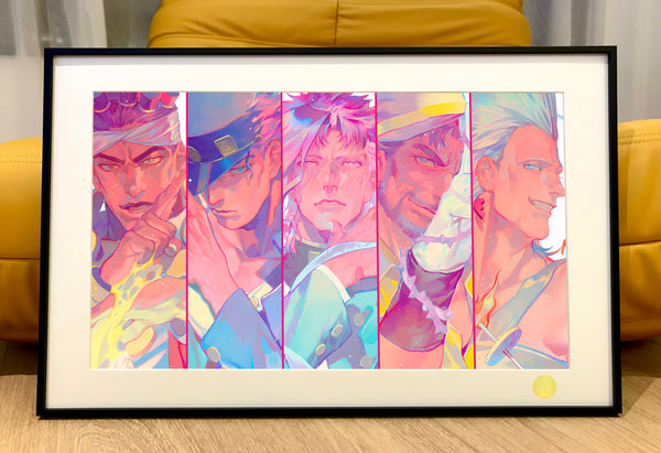 Xing Kong Studio - Stardust Crusaders Poster Frame