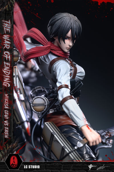 LC Studio x Seven Clubs - Final Battle of Levi Ackerman & Mikasa Ackerman VS Founding Titan [3 Variants]