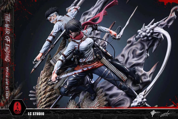 LC Studio x Seven Clubs - Final Battle of Levi Ackerman & Mikasa Ackerman VS Founding Titan [3 Variants]