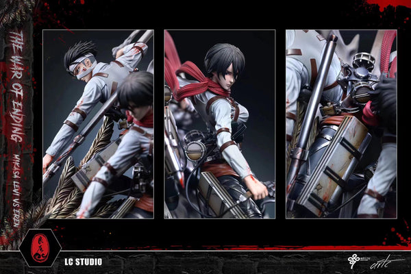 LC Studio x Seven Clubs - Final Battle of Levi Ackerman & Mikasa Ackerman VS Founding Titan [3 Variants]