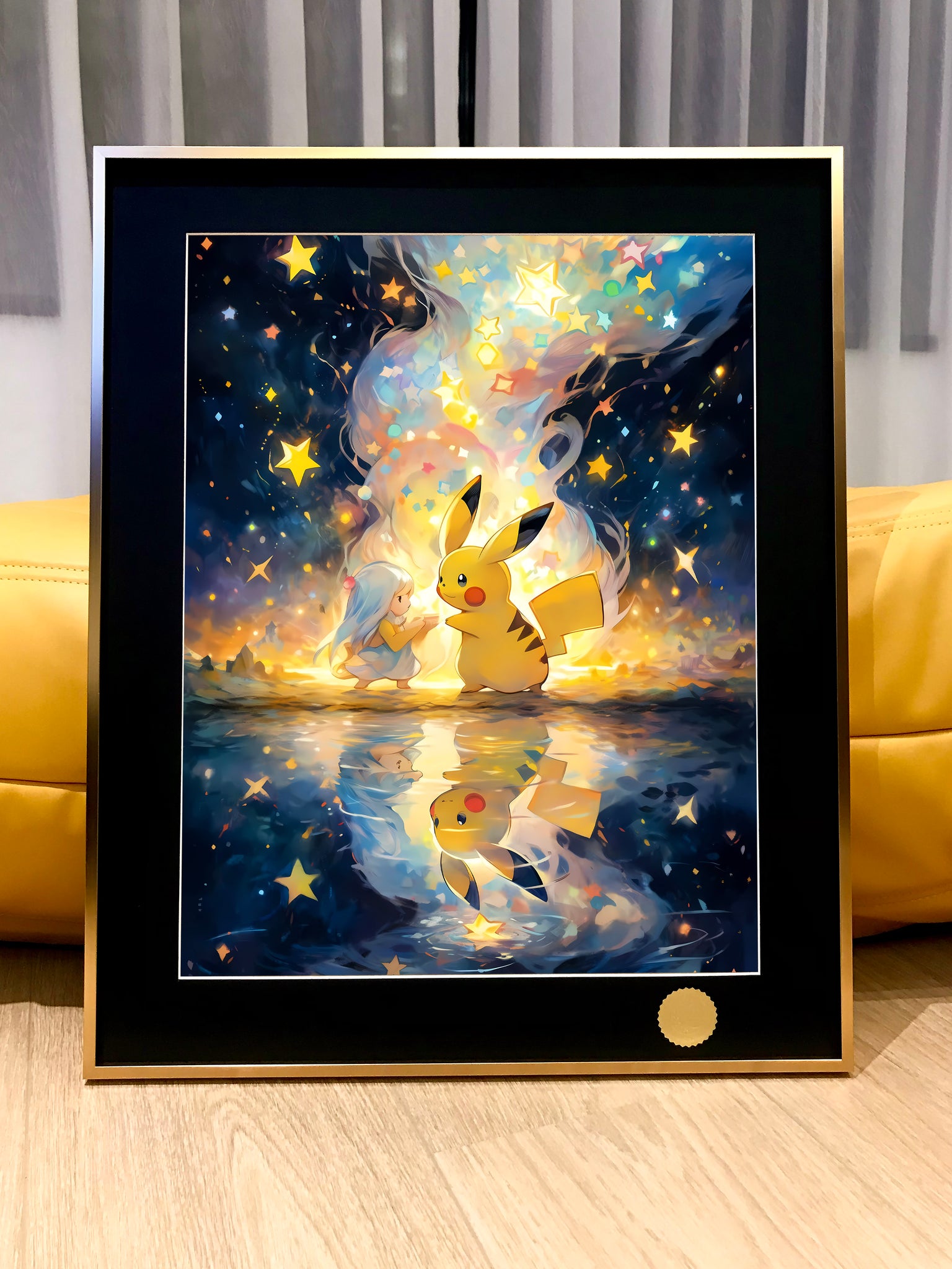 Xing Kong Studio - Pikachu Pick The Stars Poster Frame