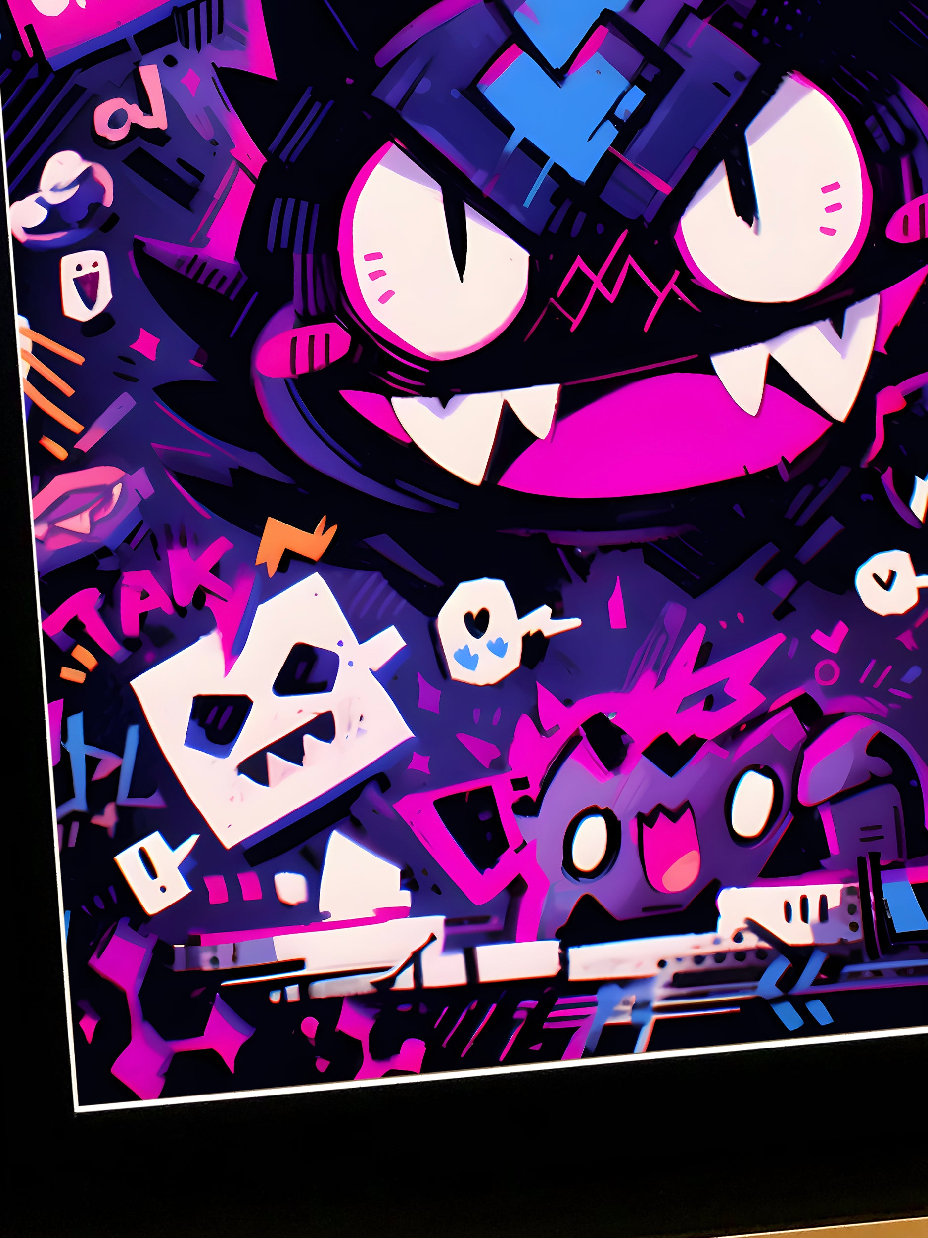 Xing Kong Studio - Graffiti Gengar Poster Frame