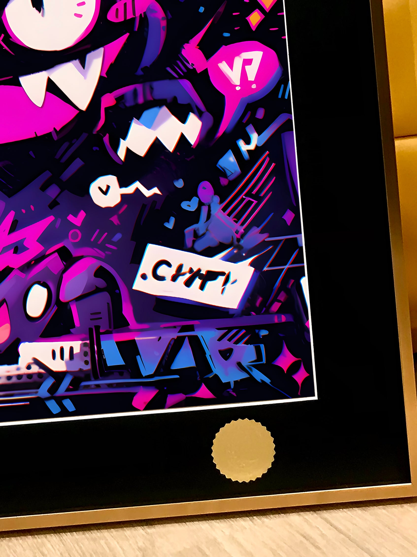 Xing Kong Studio - Graffiti Gengar Poster Frame