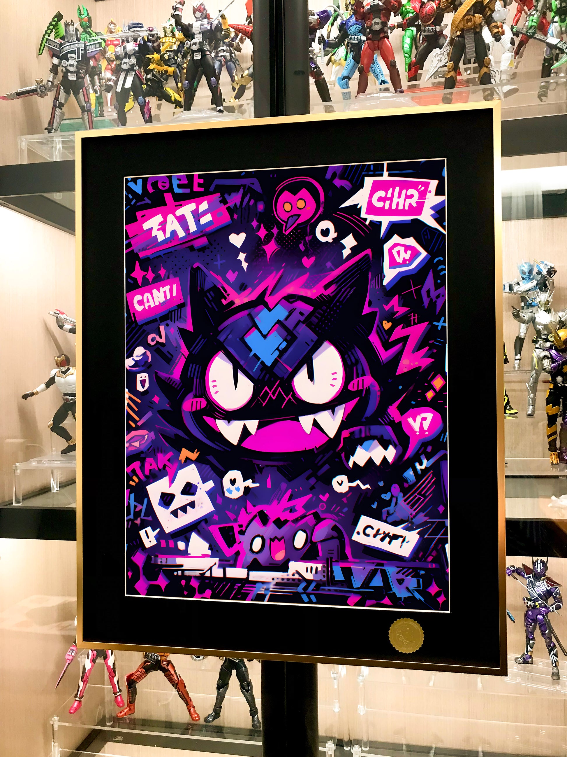 Xing Kong Studio - Graffiti Gengar Poster Frame