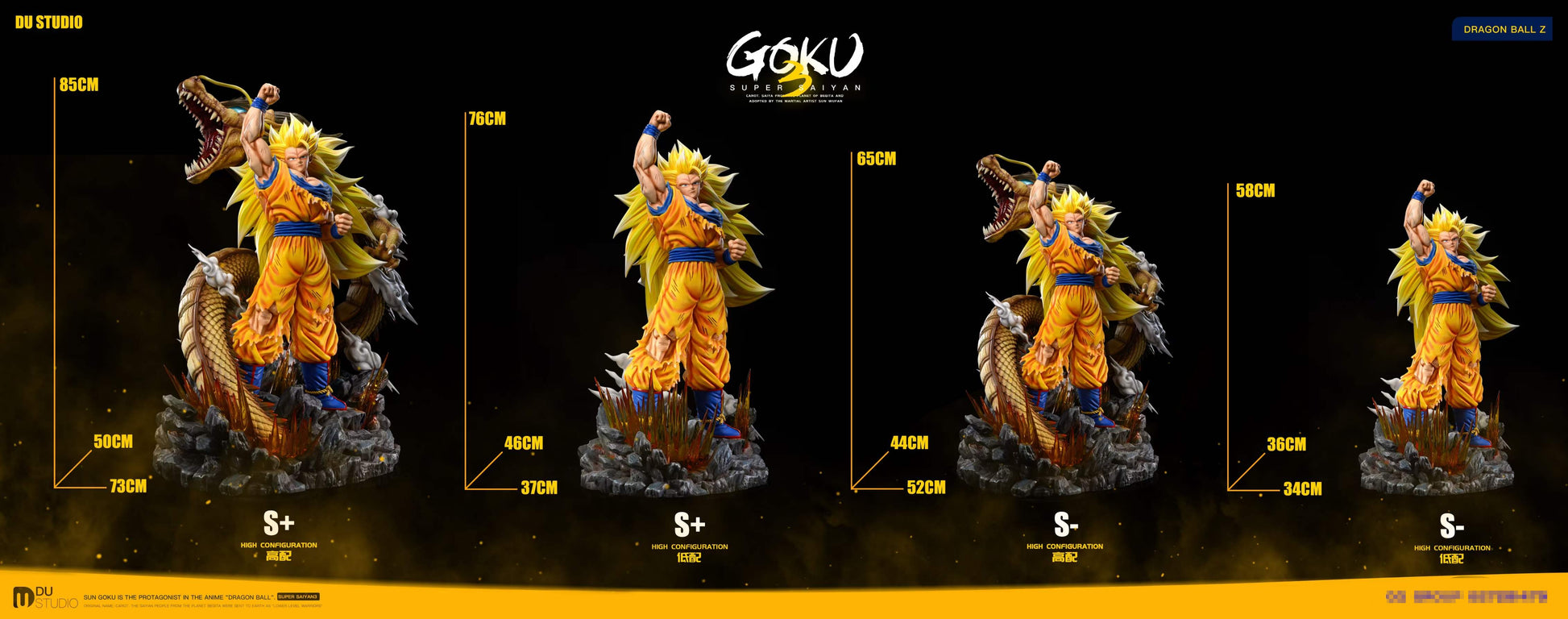 Du Studio - Dragon Fist Super Saiyan 3 Son Goku [4 Variants]