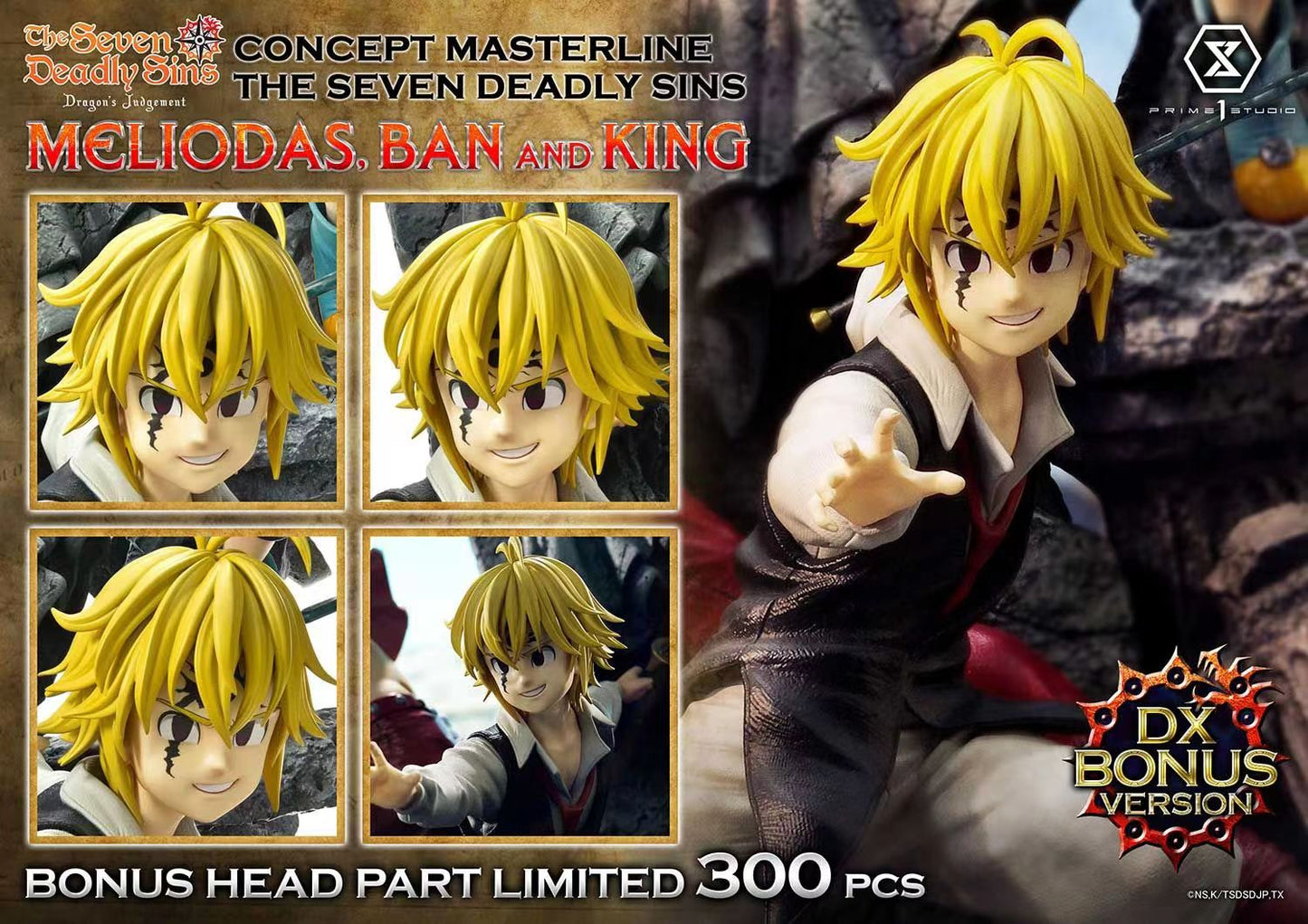 Prime 1 Studio - Meliodas, Ban and King [3 Variants]