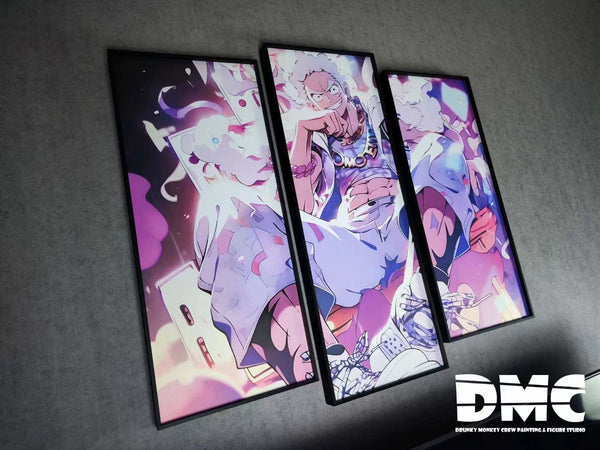 Drunky Monkey Crew Studio - Gear 5 Sun God Nika Luffy  3 Joint Combination Poster Frame [DMSP-003]